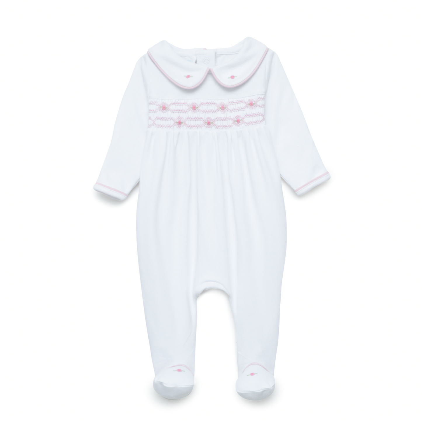 Poppy Smocked Footie - Magnolia Baby Girl