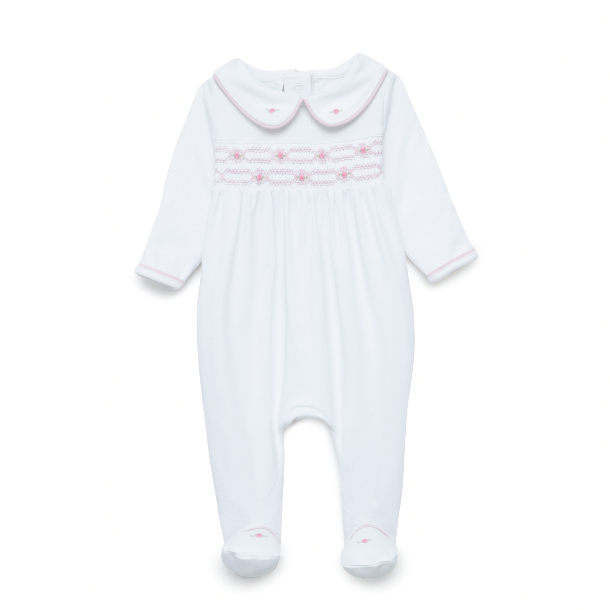 Poppy Smocked Footie - Magnolia Baby Girl