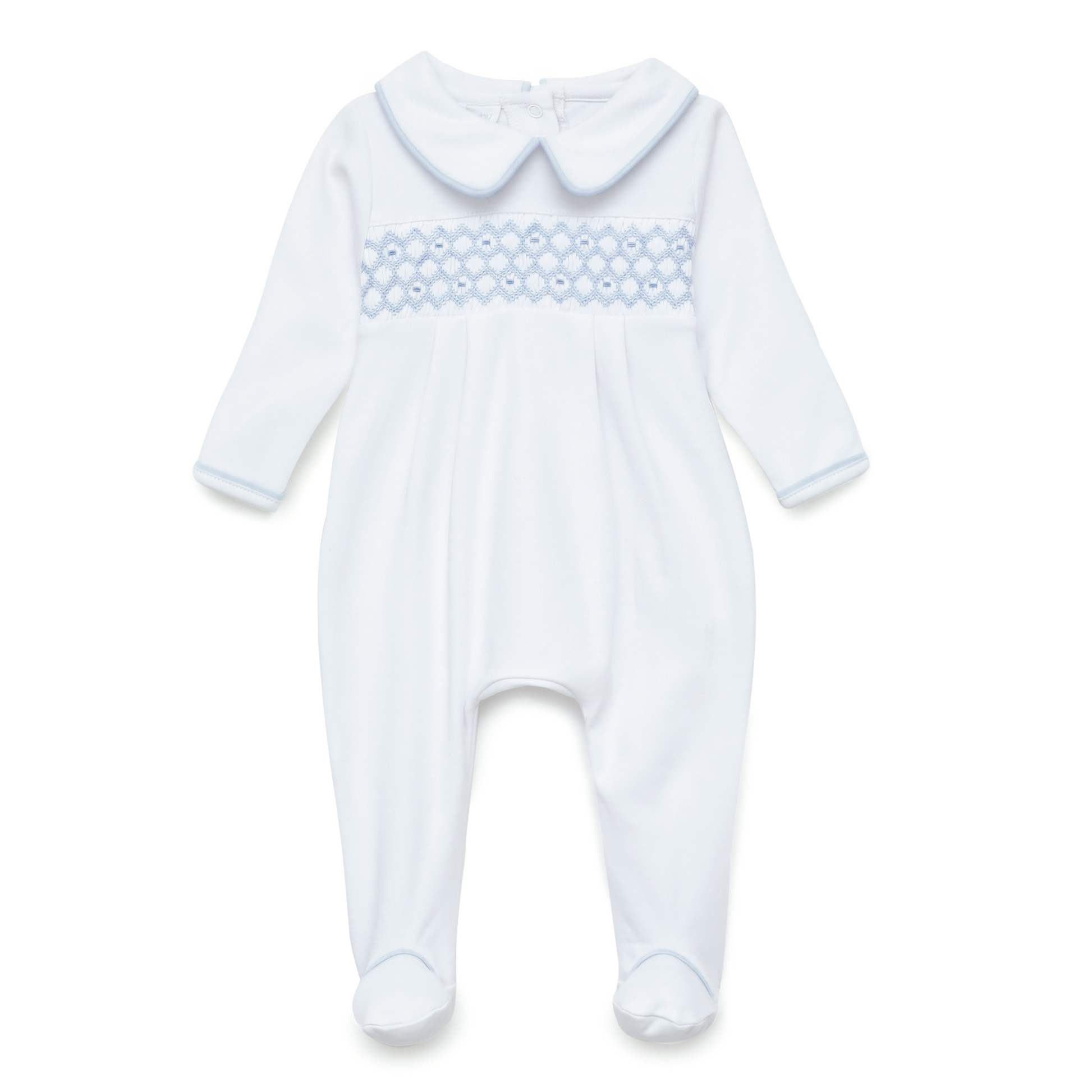 Charlie Smocked Footie - Magnolia Baby Boy