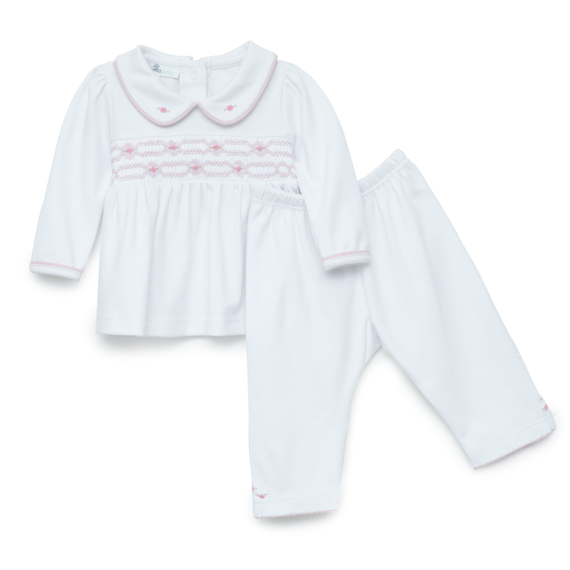 Poppy Smocked 2pc Pant Set - Magnolia Baby Girl