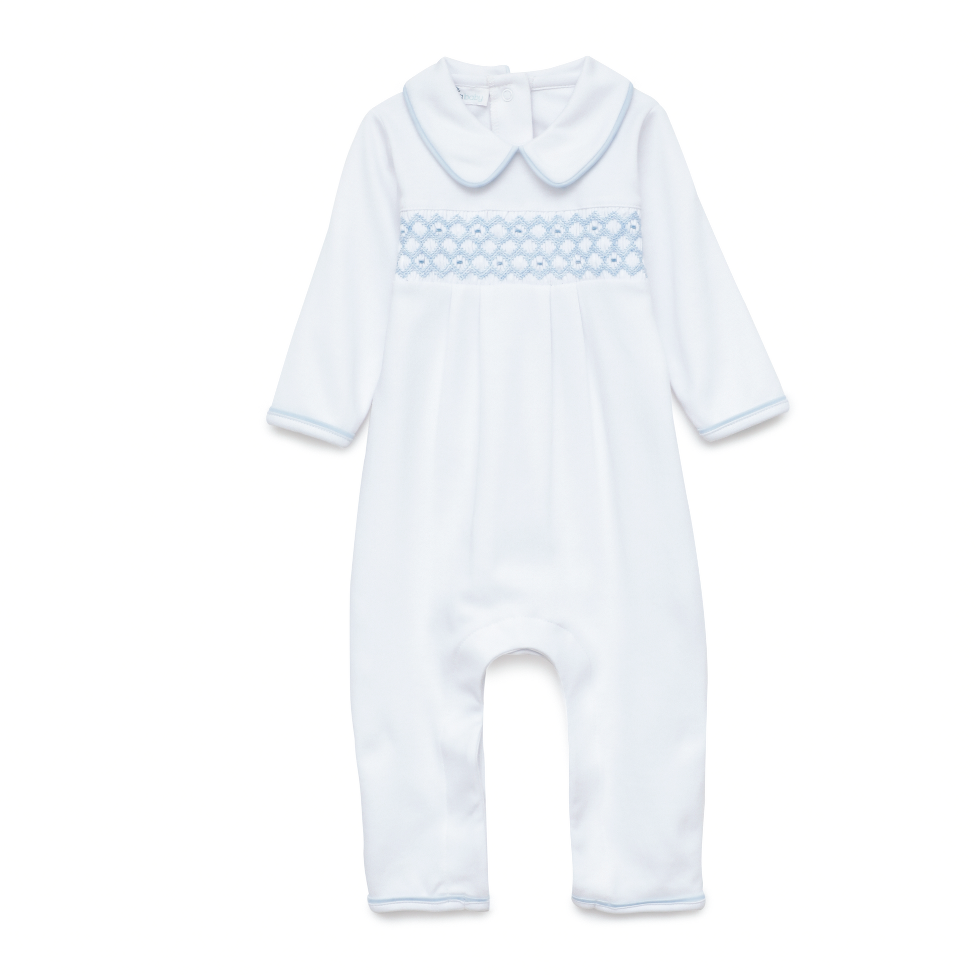 Charlie Smocked Playsuit - Magnolia Baby Boy