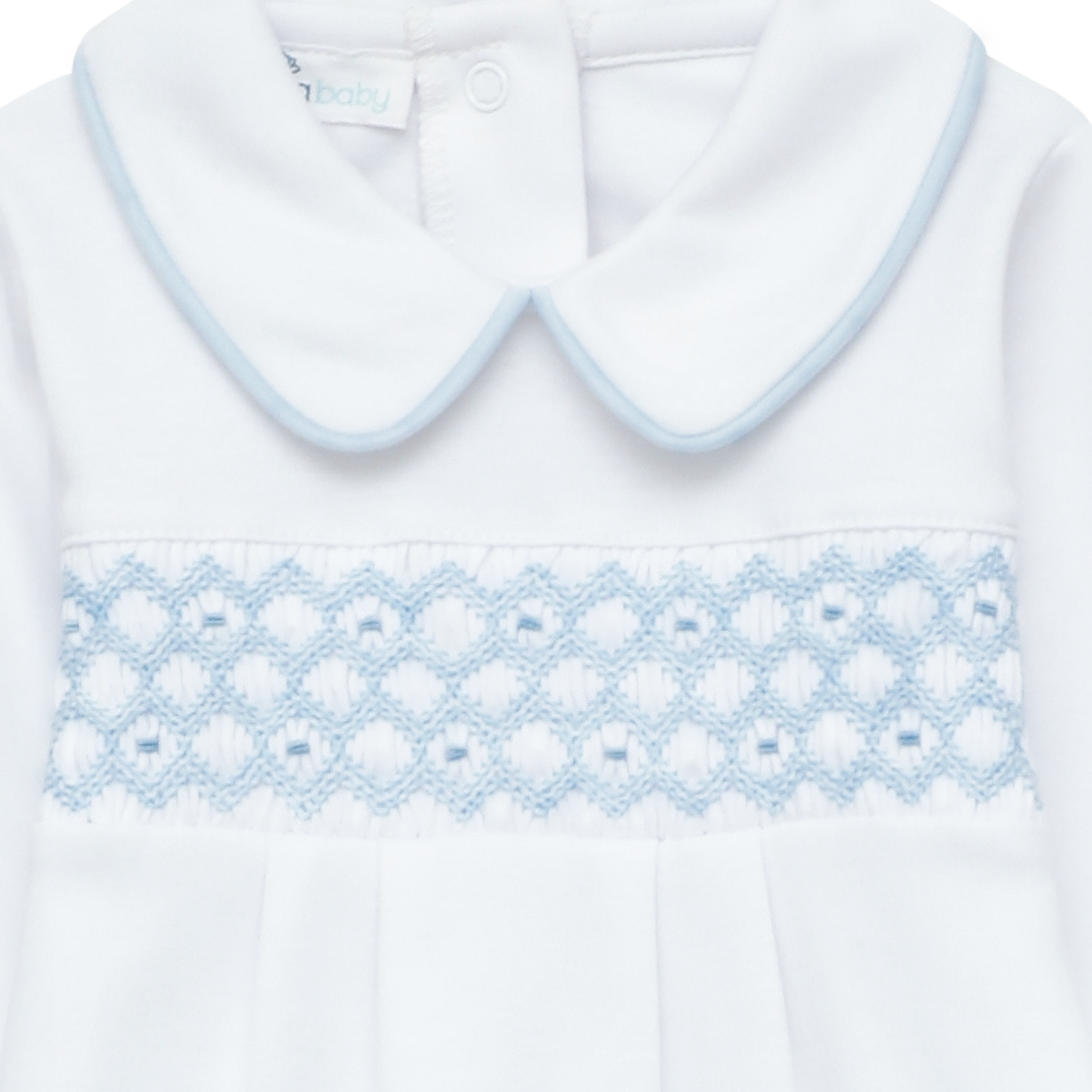 Charlie Smocked Playsuit - Magnolia Baby Boy