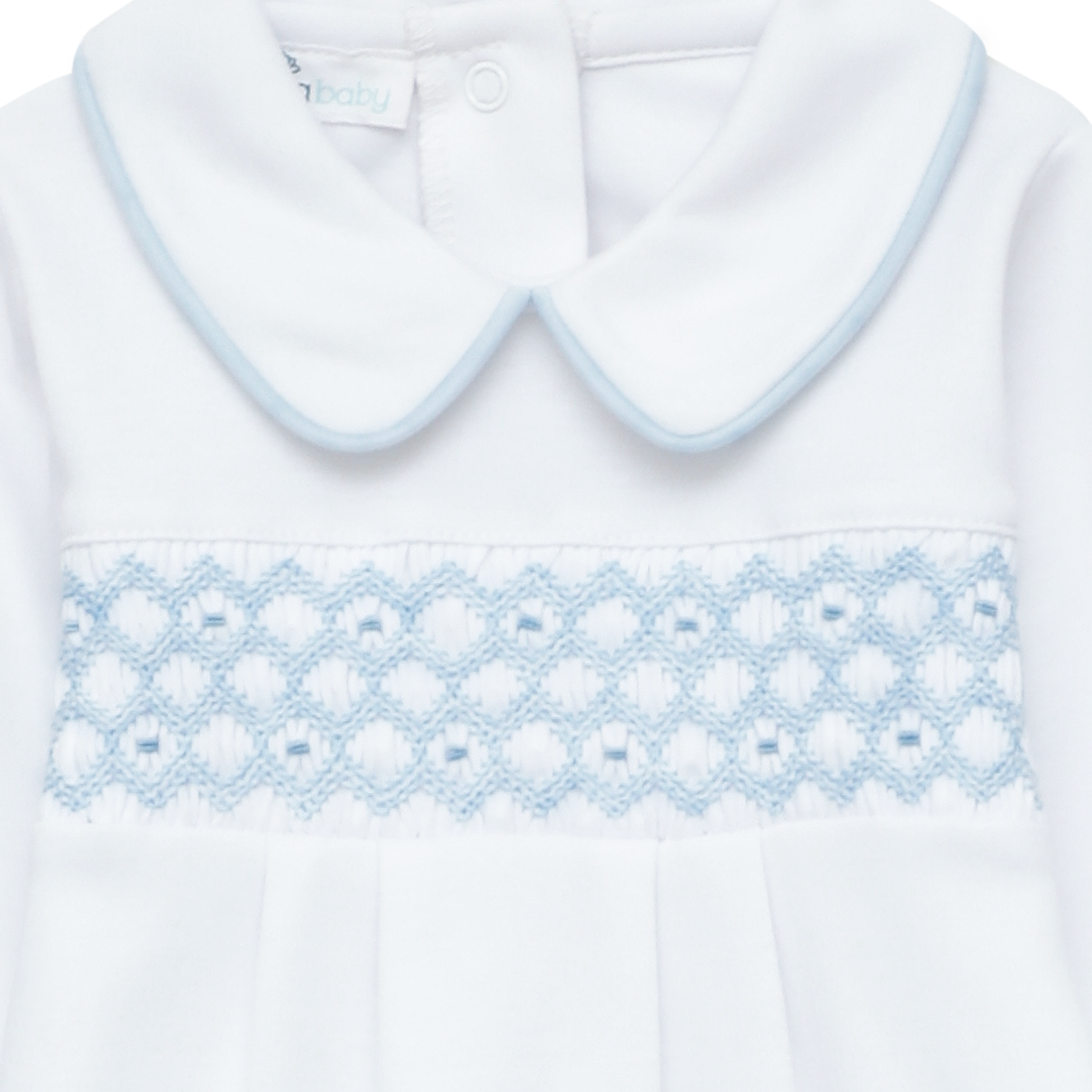 Charlie Smocked Playsuit - Magnolia Baby Boy