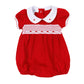 Millie Smocked Short Sleeve Bubble - Magnolia Baby Girl
