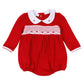 Millie Smocked Long Sleeve Bubble - Magnolia Baby Girl