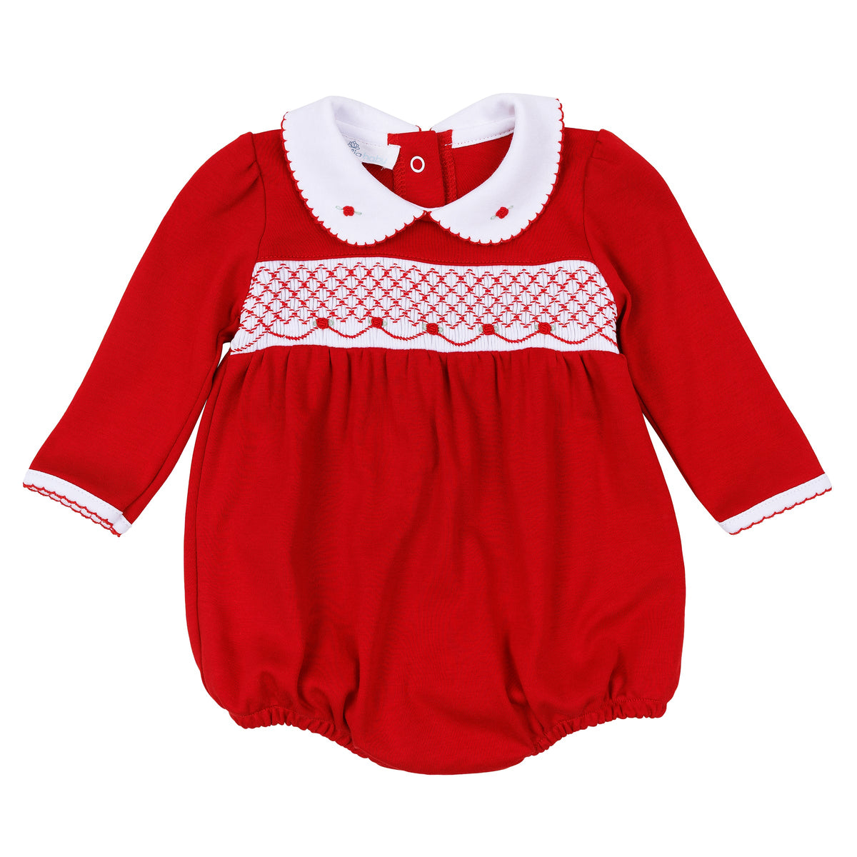 Millie Smocked Long Sleeve Bubble - Magnolia Baby Girl