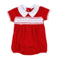 Miles Smocked Short Sleeve Bubble - Magnolia Baby Boy