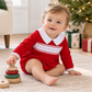 Miles Smocked Long Sleeve Bubble
