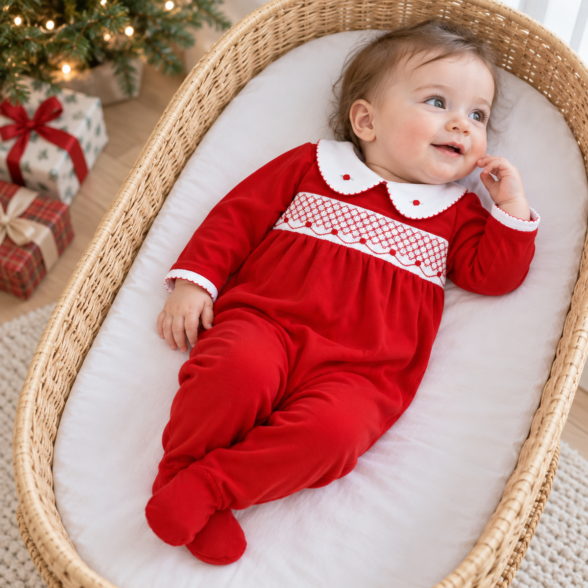 Millie Smocked Footie