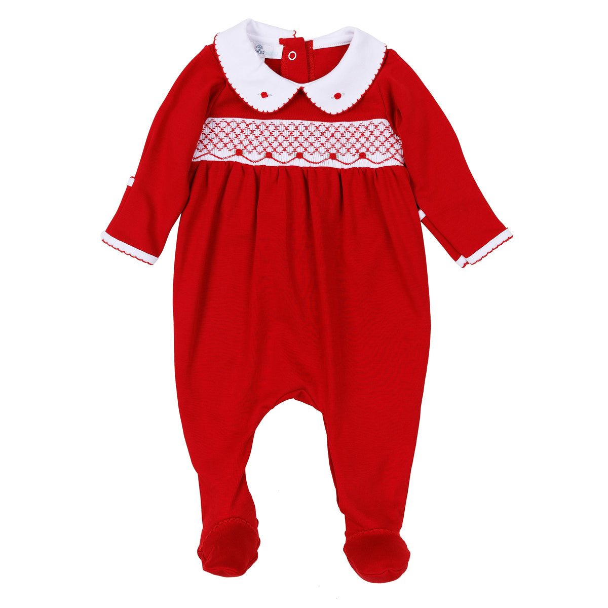 Millie Smocked Footie - Magnolia Baby Girl