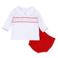 Miles Smocked Long Sleeve Diaper Cover Set - Magnolia Baby Boy