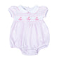 Ahoy Baby Classics Smocked Bubble - Pink