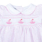 Ahoy Baby Classics Smocked Bubble - Pink