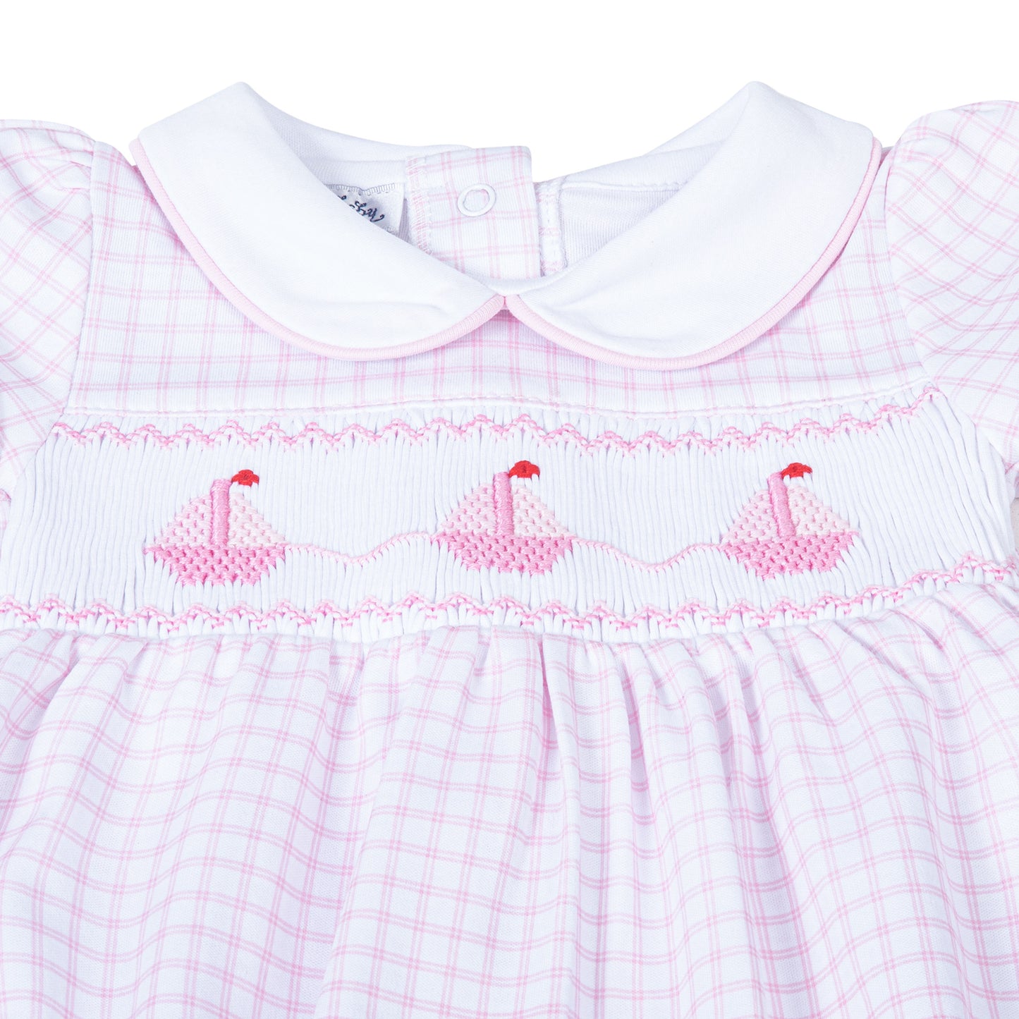 Ahoy Baby Classics Smocked Bubble - Pink