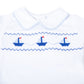Ahoy Baby Classics Smocked Diaper Cover Set - Light Blue