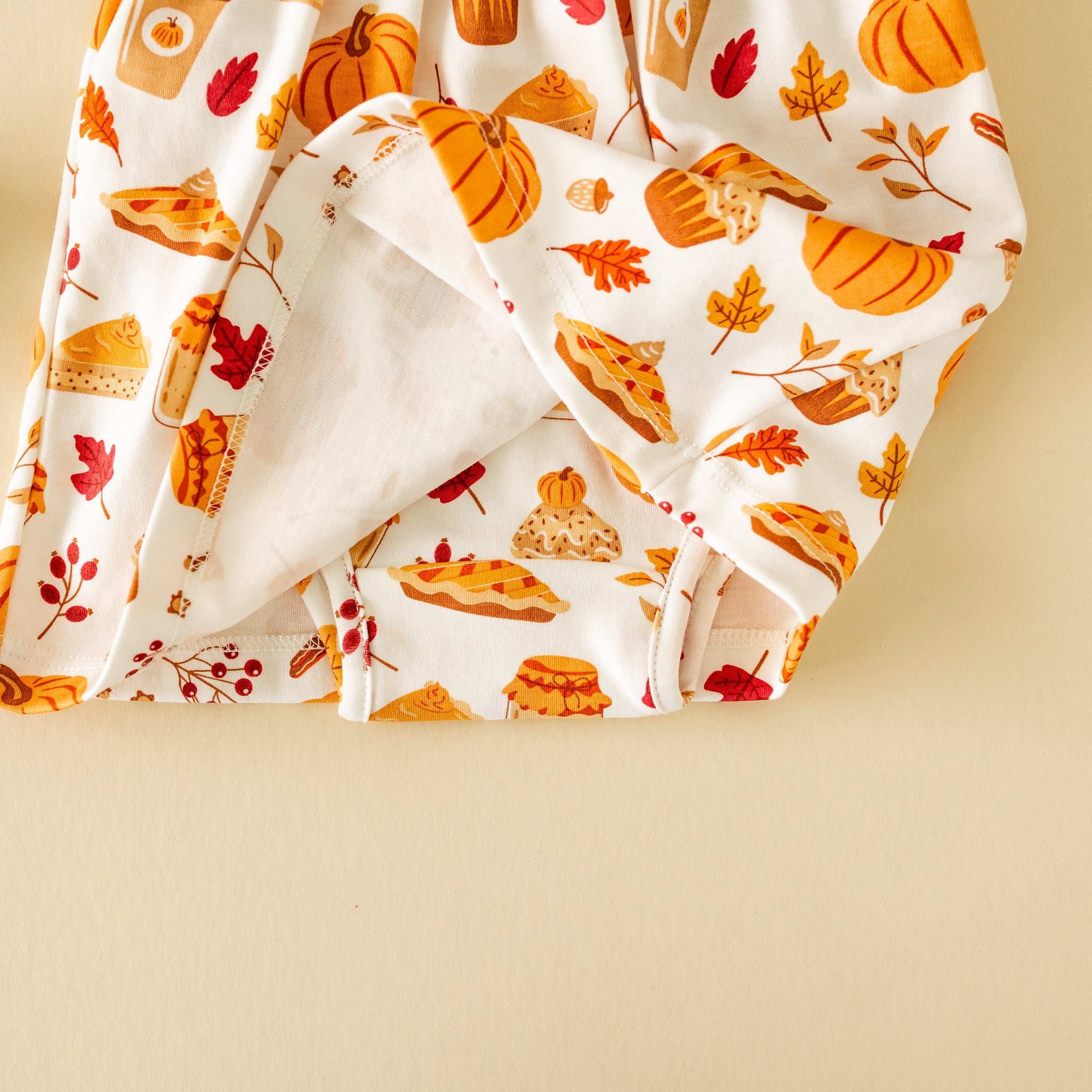 Pumpkin Spice Long Sleeve Flutters Dress - Luna and Arlo Girl