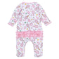 Pickleball Cuties Ruffle Footie - Magnolia Baby Girl