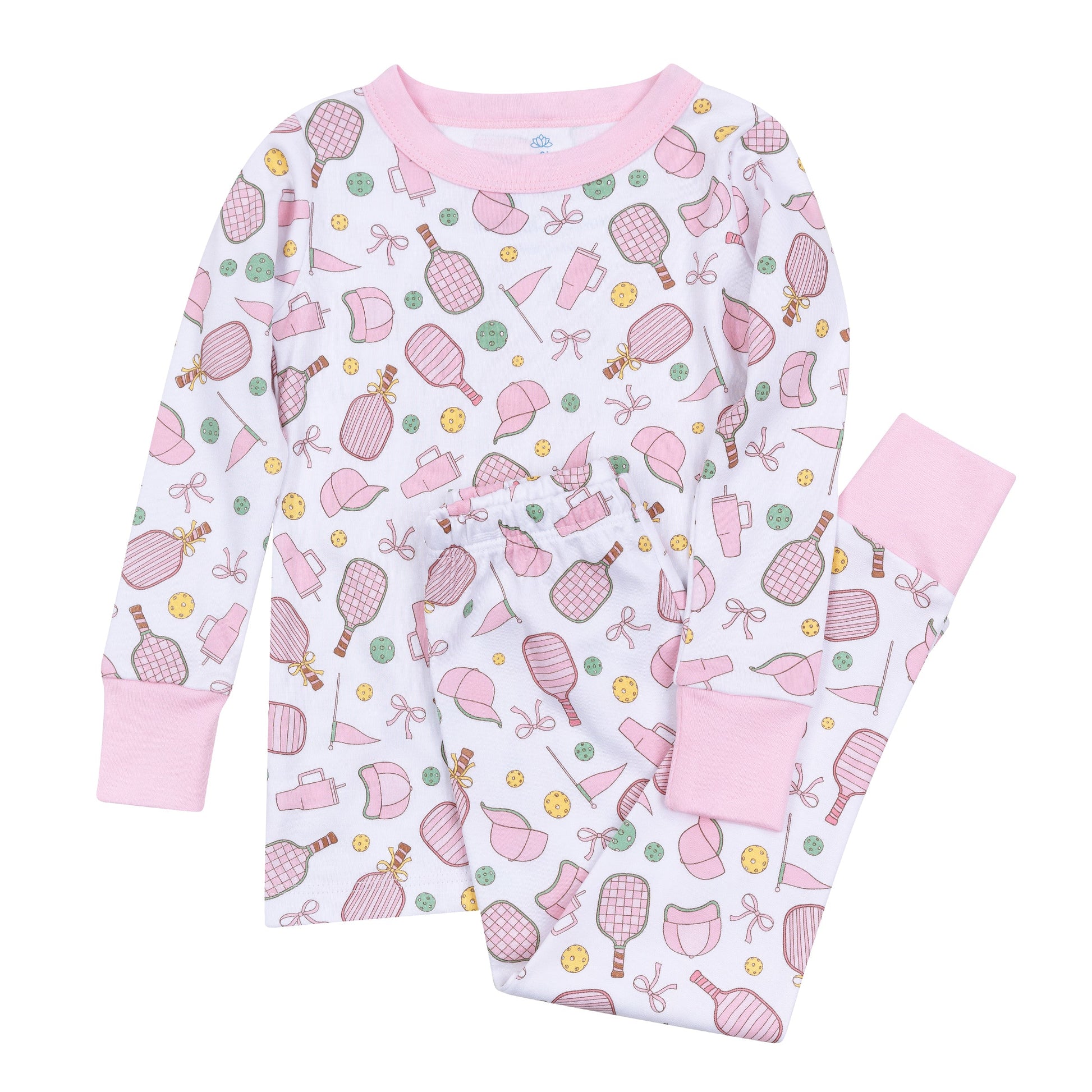Pickleball Cuties Long Pajamas - Magnolia Baby Girl