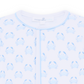Little Crawlers Print Footie - Light Blue