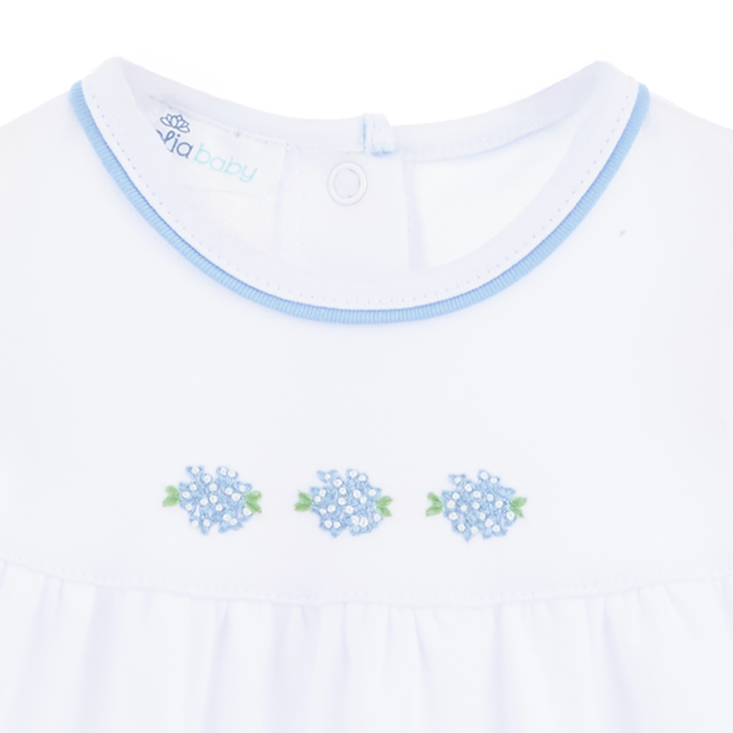 Dreamy Hydrangeas Hand-Embroidered Bubble
