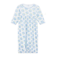 Dreamy Hydrangeas Print Gathered Gown