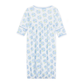 Dreamy Hydrangeas Print Gathered Gown
