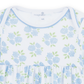 Dreamy Hydrangeas Print Gathered Gown