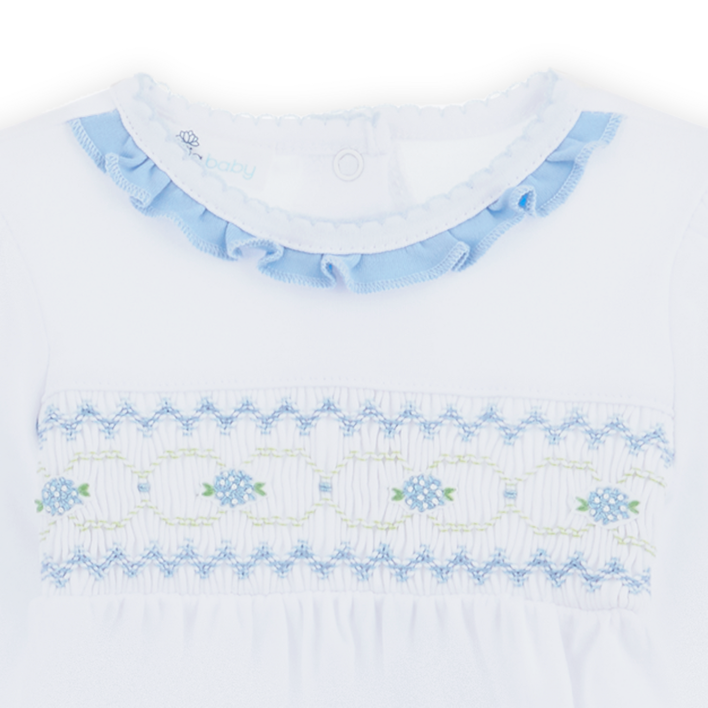 Dreamy Hydrangeas Smocked Footie