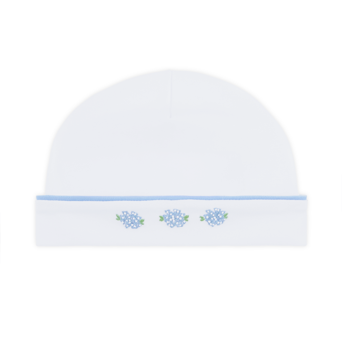 Dreamy Hydrangeas Hand-Embroidered Hat
