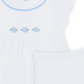 Dreamy Hydrangeas Hand-Embroidered Dress