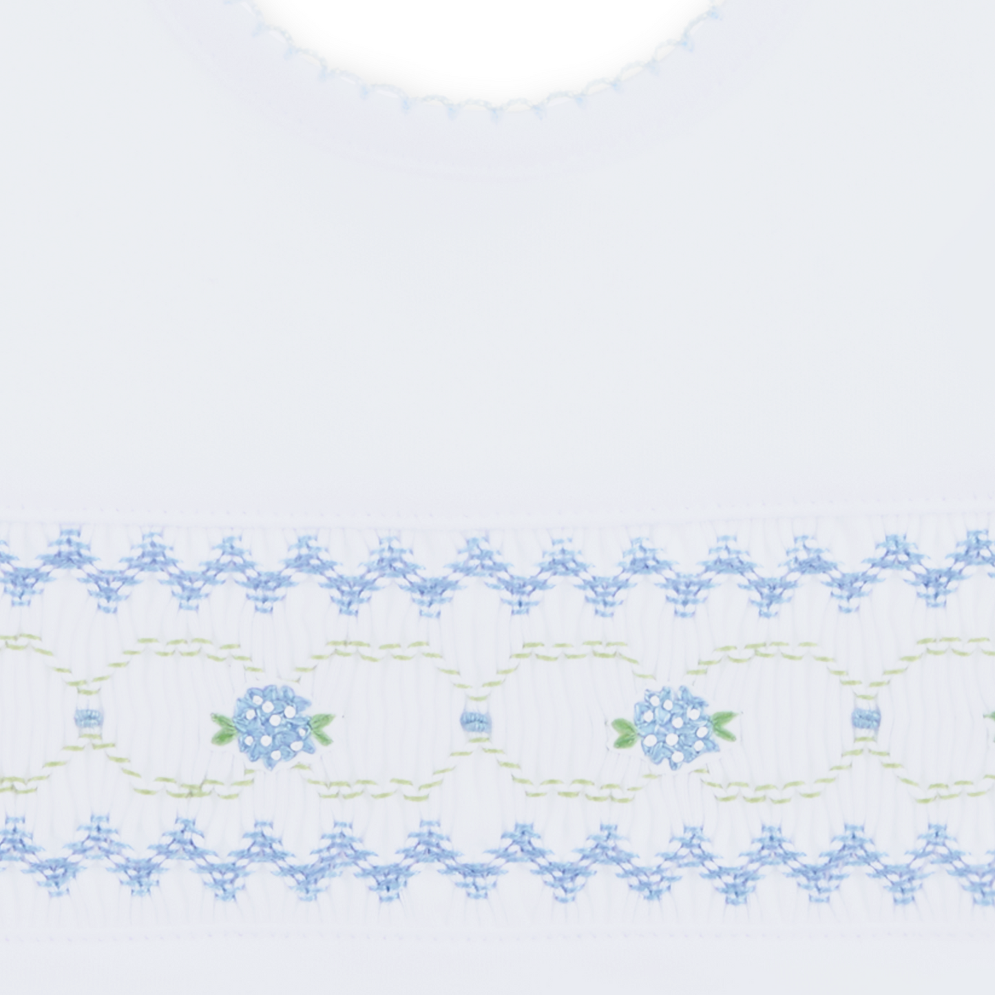 Dreamy Hydrangeas Smocked Bib