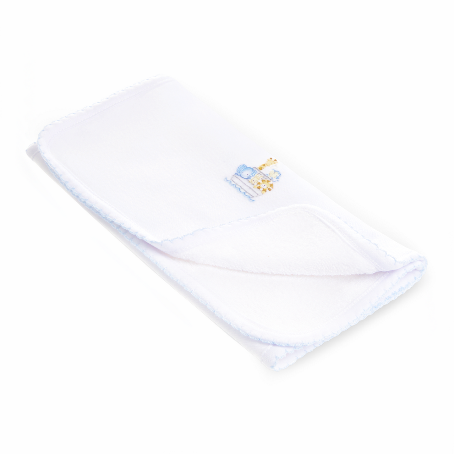 Noah's Ark Burp Cloth - Light Blue