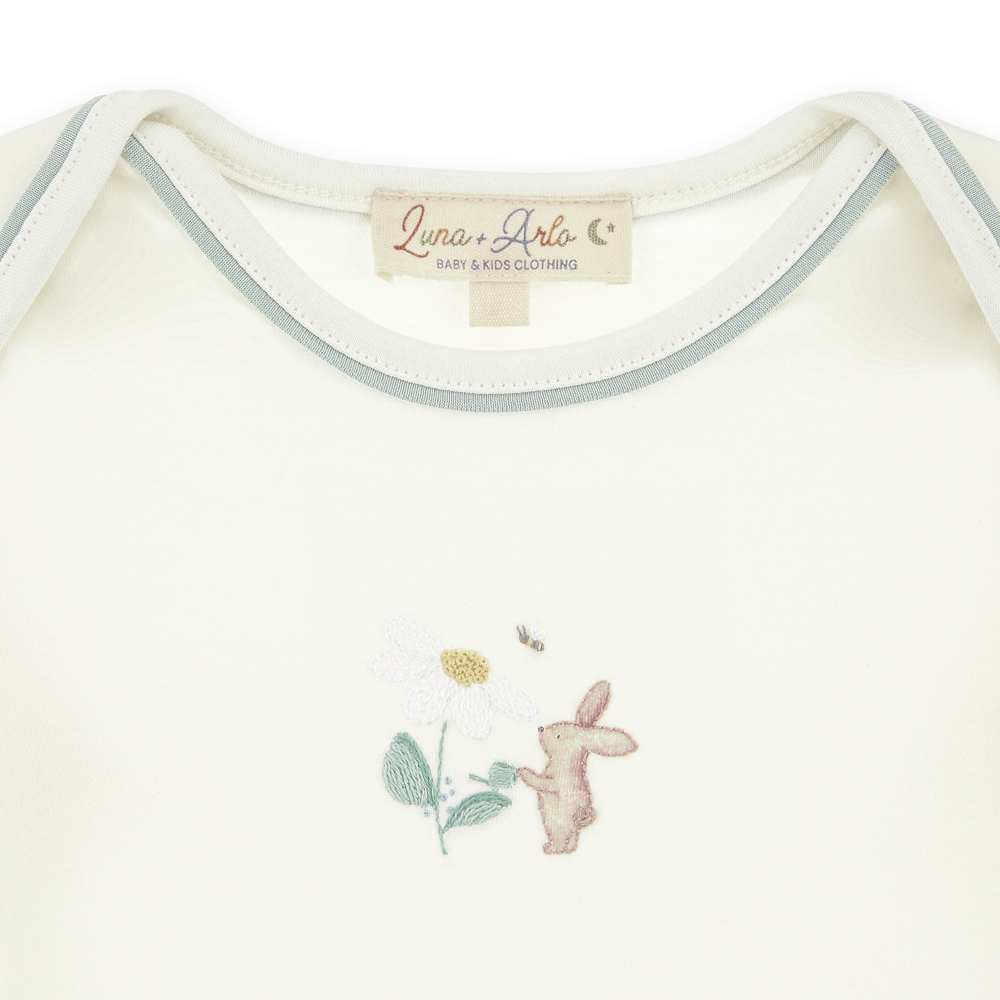 Bunny's Daisy Garden Embroidered Knot Gown - Magnolia Baby Girl