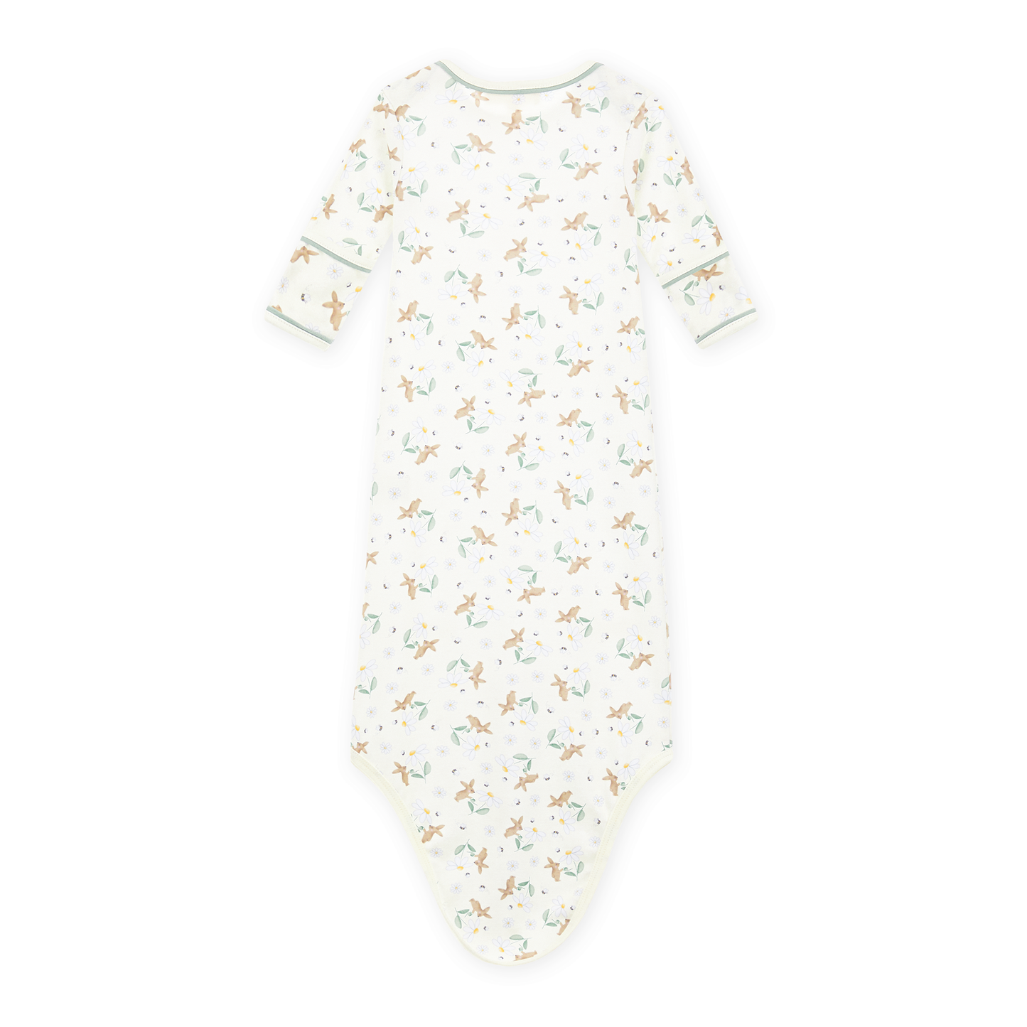 Bunny's Daisy Garden Print Knot Gown - Magnolia Baby Girl