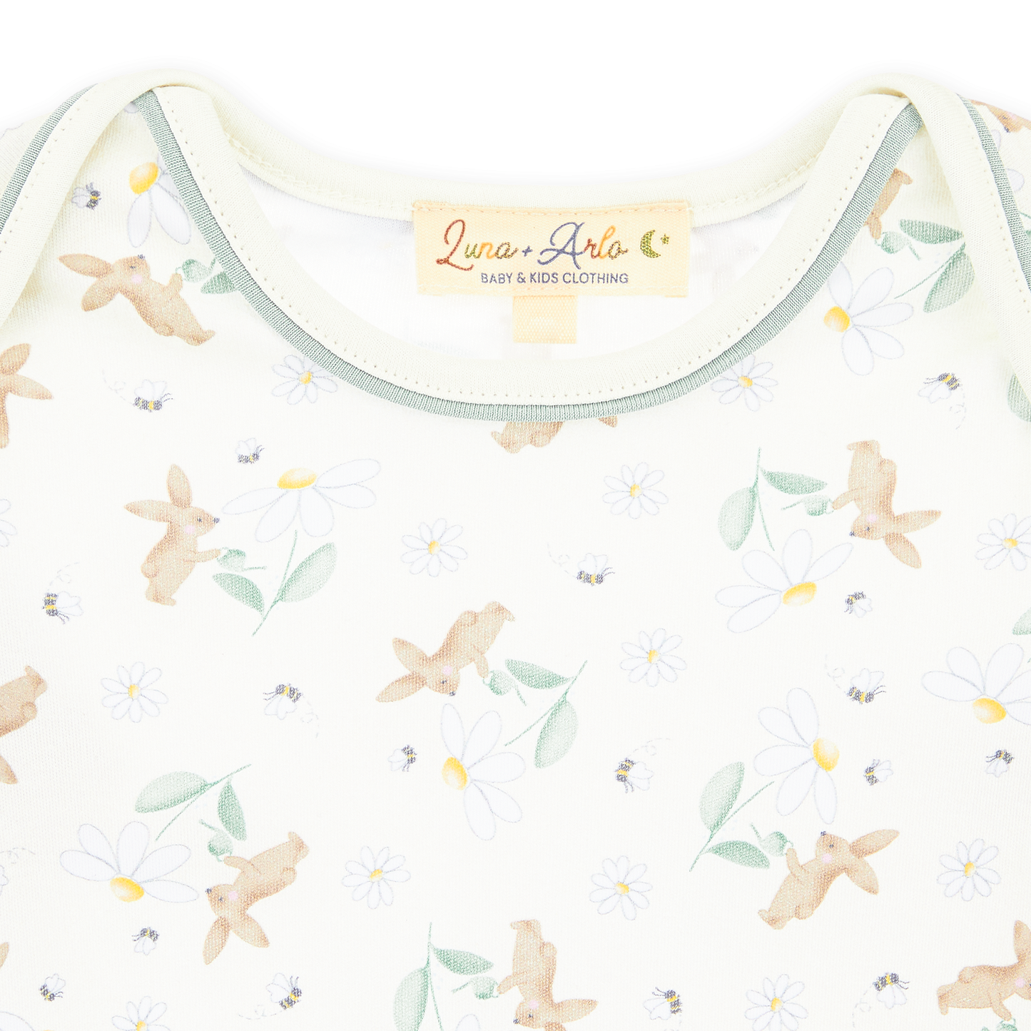 Bunny's Daisy Garden Print Knot Gown - Magnolia Baby Girl