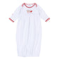 Christmas Magic Baby's First Christmas Gathered Gown - Magnolia Baby Unisex