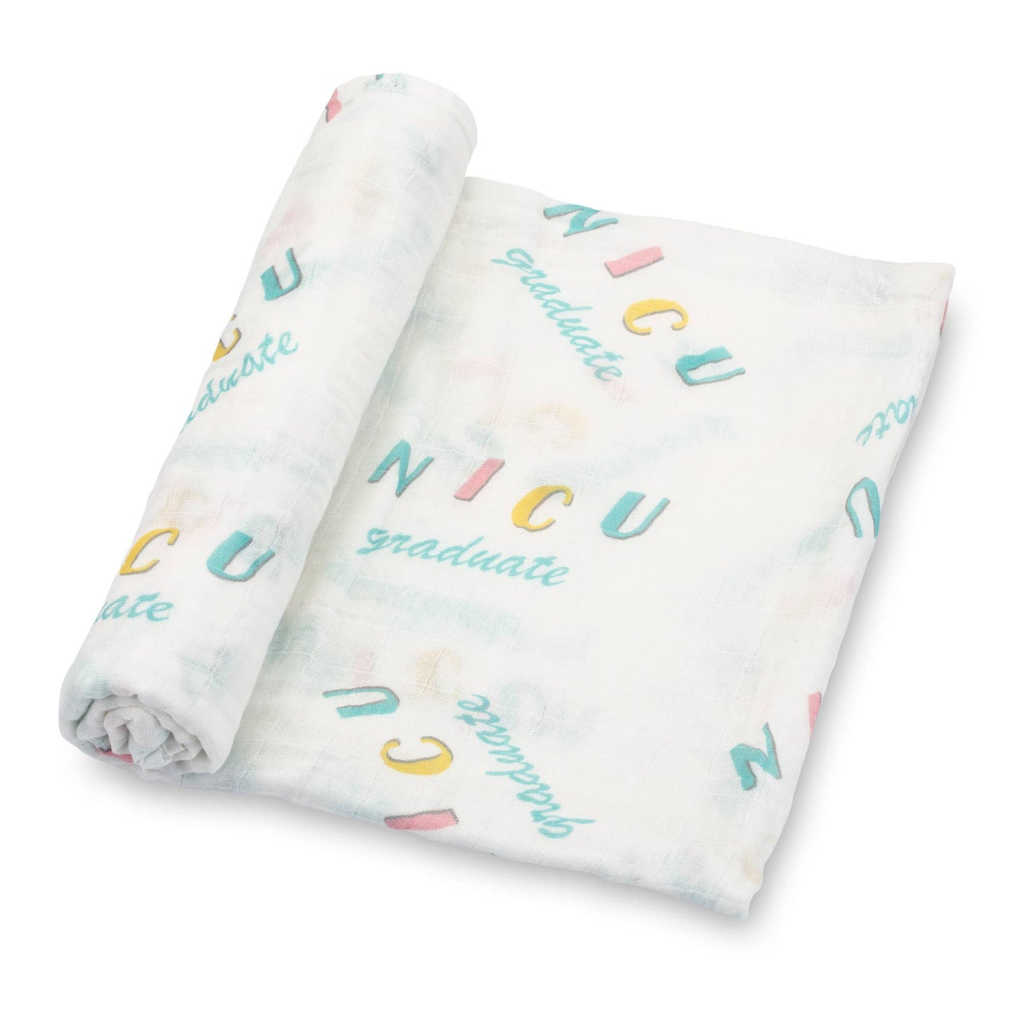 NICU Graduate Baby Muslin Swaddle Blanket