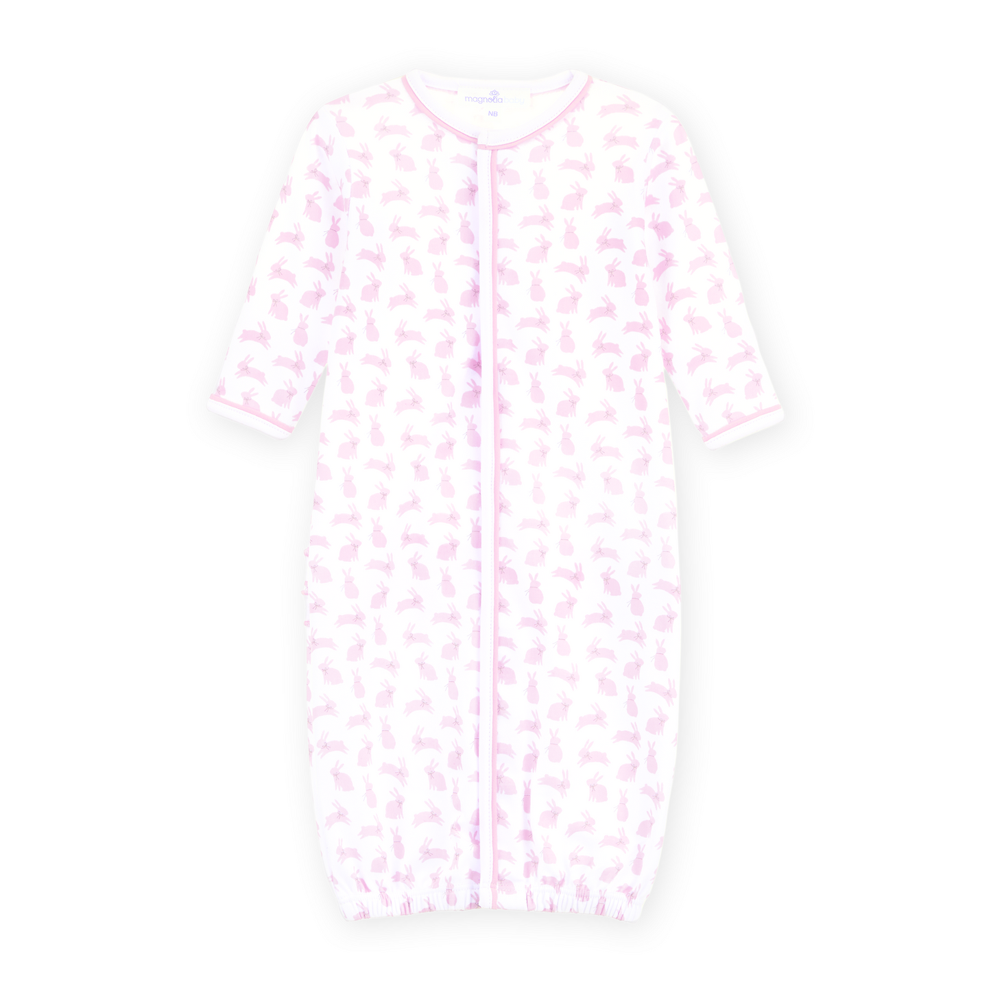 Leaping Bunnies Print Ruffle Converter - Pink Magnolia Baby Girl