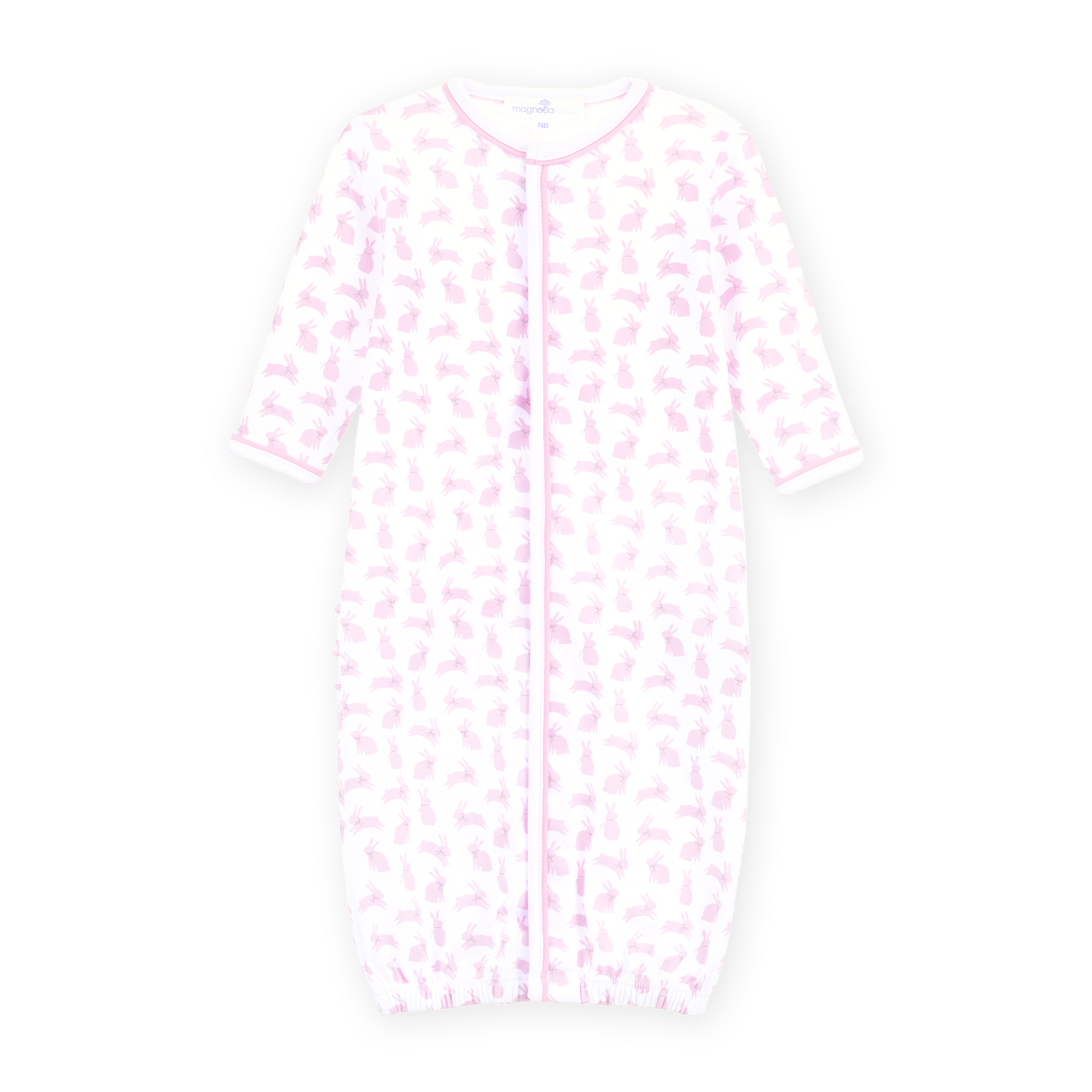 Leaping Bunnies Print Ruffle Converter - Pink Magnolia Baby Girl
