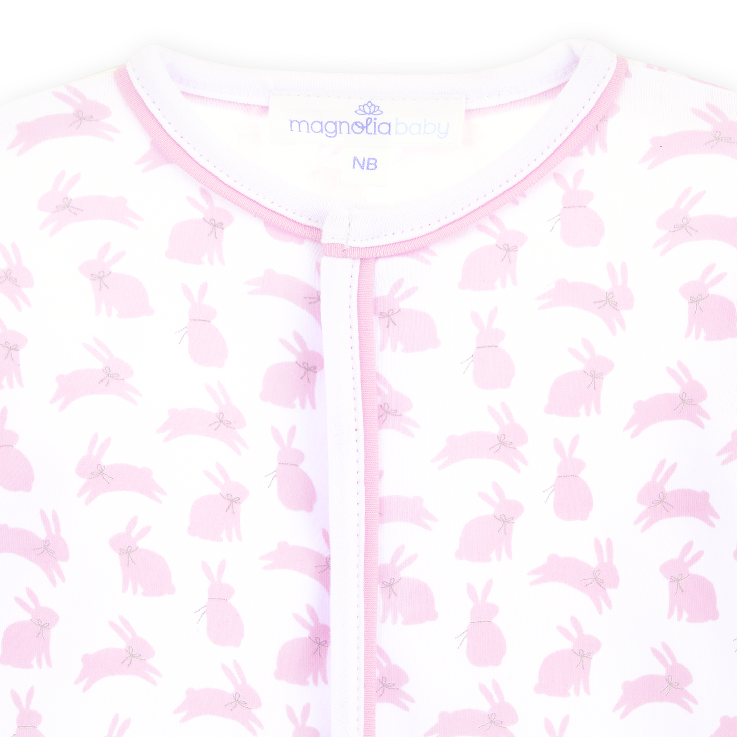 Leaping Bunnies Print Ruffle Converter - Pink Magnolia Baby Girl