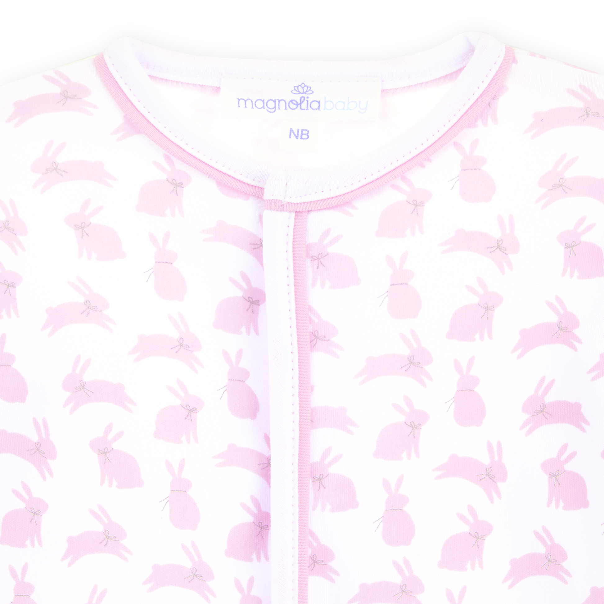 Leaping Bunnies Print Ruffle Converter - Pink Magnolia Baby Girl