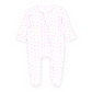 Leaping Bunnies Print Ruffle Zip Footie - Pink Magnolia Baby Girl