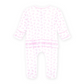 Leaping Bunnies Print Ruffle Zip Footie - Pink Magnolia Baby Girl