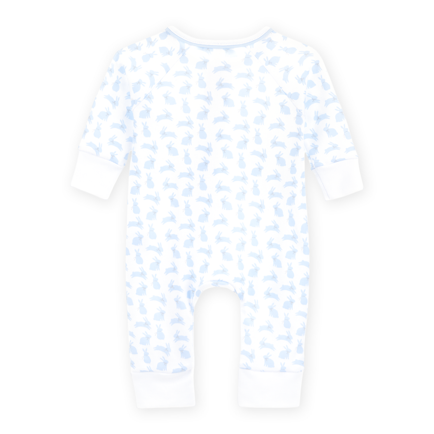 Leaping Bunnies Print Zip Playsuit - Light Blue Magnolia Baby Boy