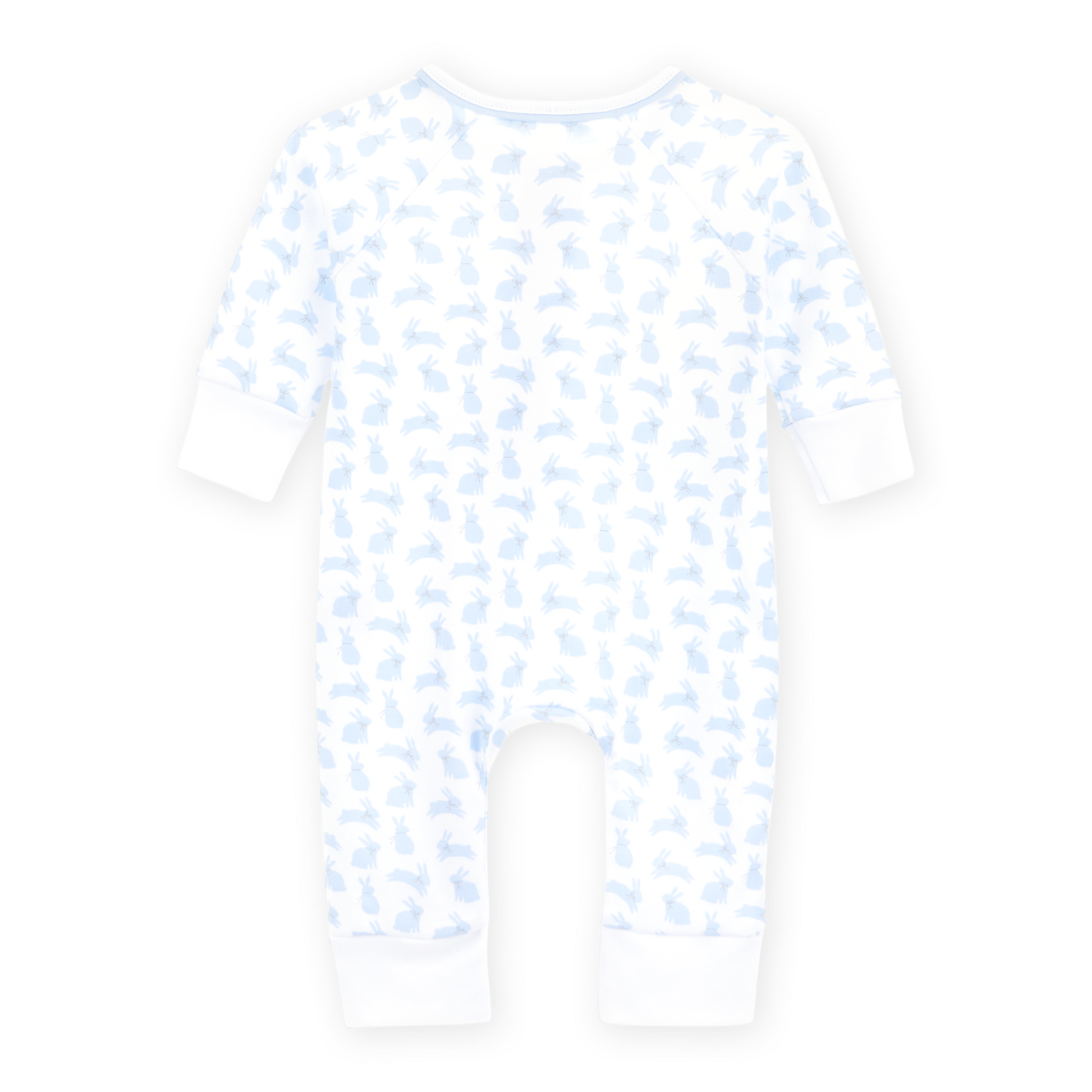 Leaping Bunnies Print Zip Playsuit - Light Blue Magnolia Baby Boy