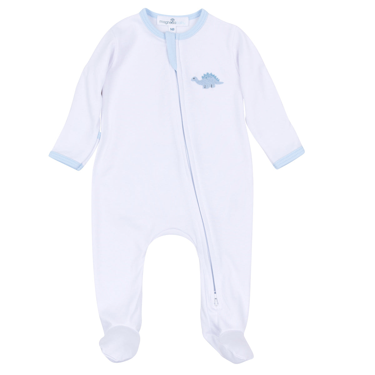 Baby Dino Zip Footie - Magnolia Baby Boy