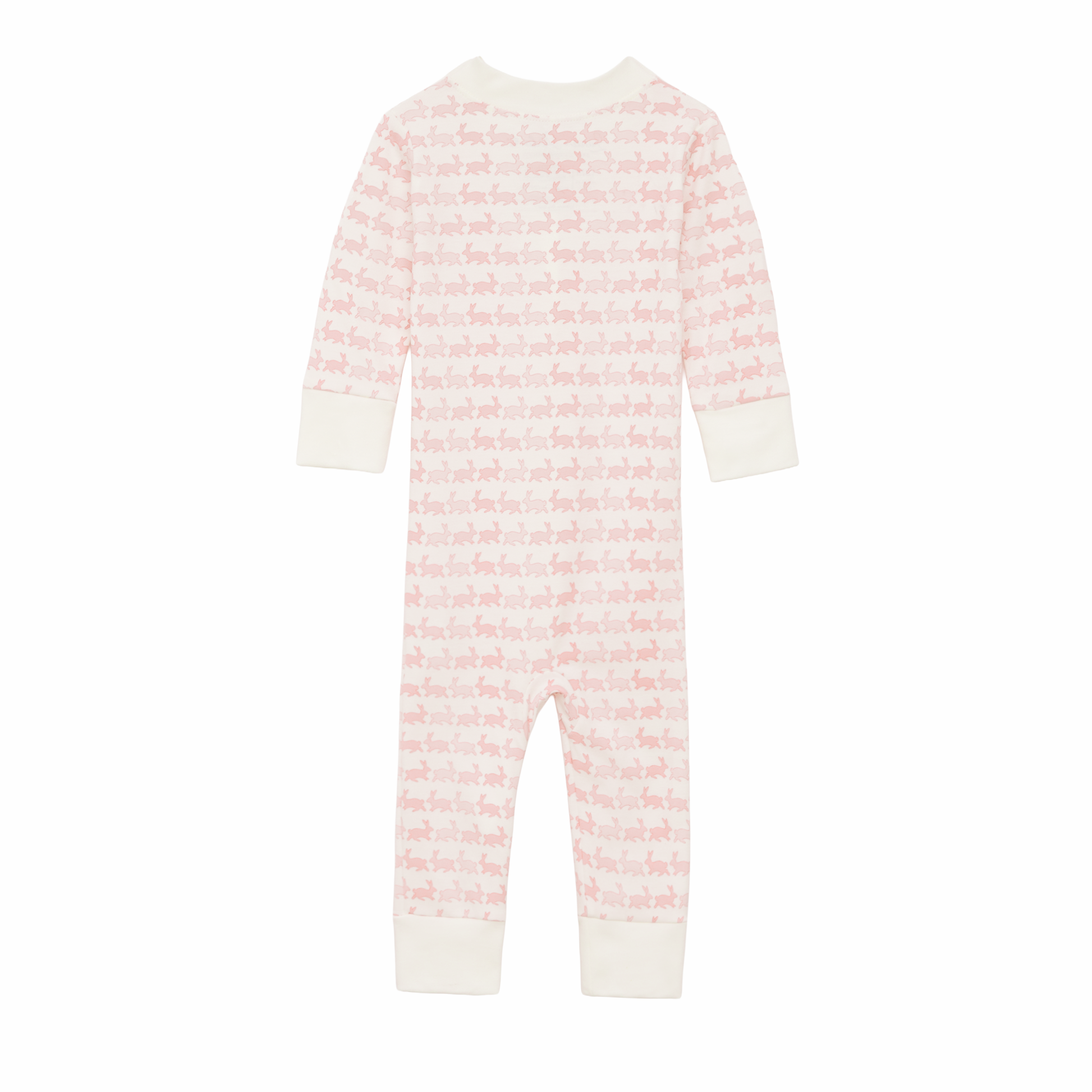 Bunny Hop Zip Pajamas - Dusty Rose - Luna and Arlo Girl