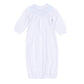 George Bishop Gown - White Light Blue - Magnolia Baby Boy