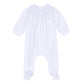 George Bishop Footie - White Light Blue - Magnolia Baby Boy