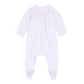 Grace Bishop Footie - White Pink - Magnolia Baby Girl